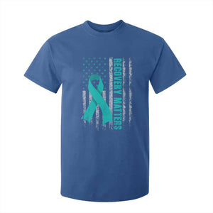 Recovery Matter Sobriety Anniversary Sober AA NA T Shirt For Kid Vintage American Flag TS11 Royal Blue Print Your Wear