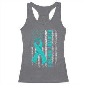 Recovery Matter Sobriety Anniversary Sober AA NA Racerback Tank Top Vintage American Flag TS11 Charcoal Print Your Wear