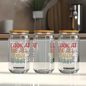 Look At Me All Sober And Shit Glass Can Funny Addiction Recovery TS11 Print Your Wear