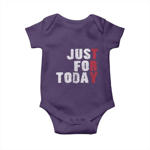 Just For Today Baby Onesie Sobriety Anniversary Sober AA NA Recovery TS11 Purple Print Your Wear