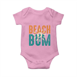 Funny Beach Bum Summer Vacation Baby Onesie Beach Life Sun Light TS11 Light Pink Print Your Wear