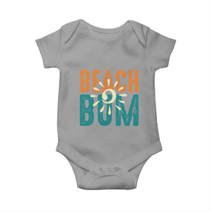 Funny Beach Bum Summer Vacation Baby Onesie Beach Life Sun Light TS11 Sport Gray Print Your Wear