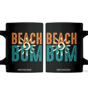 Funny Beach Bum Summer Vacation Coffee Mug Beach Life Sun Light TS11 Black Print Your Wear