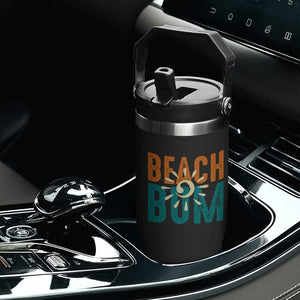 Funny Beach Bum Summer Vacation Flip Straw Tumbler Beach Life Sun Light TS11 Print Your Wear