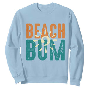 Funny Beach Bum Summer Vacation Sweatshirt Beach Life Sun Light TS11 Light Blue Print Your Wear