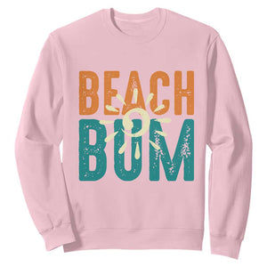 Funny Beach Bum Summer Vacation Sweatshirt Beach Life Sun Light TS11 Light Pink Print Your Wear