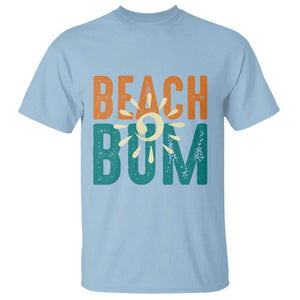 Funny Beach Bum Summer Vacation T Shirt Beach Life Sun Light TS11 Light Blue Print Your Wear