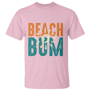 Funny Beach Bum Summer Vacation T Shirt Beach Life Sun Light TS11 Light Pink Print Your Wear