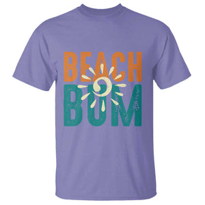 Funny Beach Bum Summer Vacation T Shirt Beach Life Sun Light TS11 Violet Print Your Wear