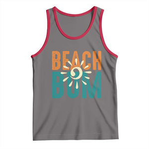 Funny Beach Bum Summer Vacation Tank Top Beach Life Sun Light TS11 Deep Heather Red Print Your Wear