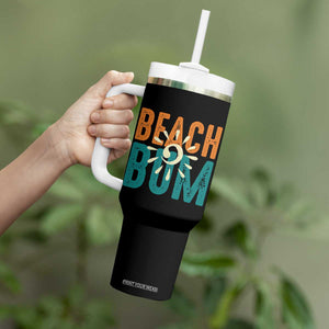 Funny Beach Bum Summer Vacation Tumbler With Handle Beach Life Sun Light TS11 Print Your Wear