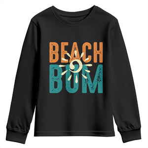 Funny Beach Bum Summer Vacation Youth Sweatshirt Beach Life Sun Light TS11 Black Print Your Wear
