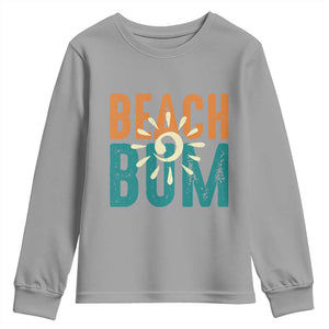Funny Beach Bum Summer Vacation Youth Sweatshirt Beach Life Sun Light TS11 Sport Gray Print Your Wear
