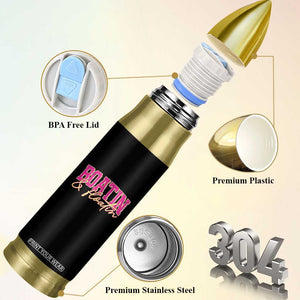 Funny Boating And Floatin Bullet Tumbler Summer Vacation Boat Lake Life TS11 Print Your Wear