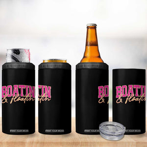 Funny Boating And Floatin 4 in 1 Can Cooler Tumbler Summer Vacation Boat Lake Life TS11 Print Your Wear