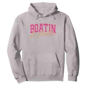 Funny Boating And Floatin Hoodie Summer Vacation Boat Lake Life TS11 Ice Gray Print Your Wear