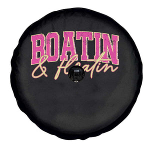 Funny Boating And Floatin Spare Tire Cover Summer Vacation Boat Lake Life TS11 Print Your Wear