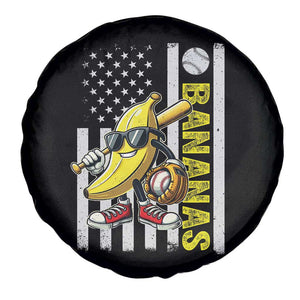 Funny Bananas Lover Baseball Vintage American Flag Spare Tire Cover TS11 Print Your Wear