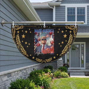 Funny Trump 4th of July Patriotic Fan Flag Make America Boom Again American Flag