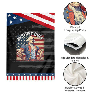 Funny George Washington Weightlifting History Buff Patriotic Garden Flag 4th of July Patriotic TS11 Print Your Wear