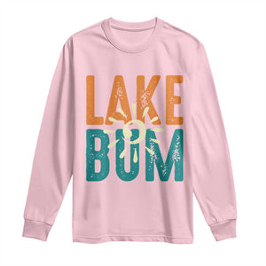 Funny Lake Bum Summer Vacation Long Sleeve Shirt Lake Life Sun Light TS11 Light Pink Print Your Wear