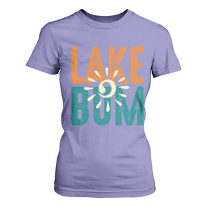 Funny Lake Bum Summer Vacation T Shirt For Women Lake Life Sun Light TS11 Violet Print Your Wear