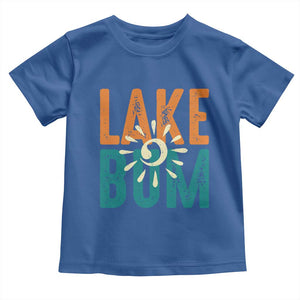 Funny Lake Bum Summer Vacation Toddler T Shirt Lake Life Sun Light TS11 Royal Blue Print Your Wear