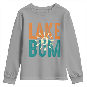 Funny Lake Bum Summer Vacation Youth Sweatshirt Lake Life Sun Light TS11 Sport Gray Print Your Wear