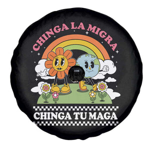 Chinga La Migra Chinga Tu Maga Spare Tire Cover Immigration Rights TS11 Print Your Wear