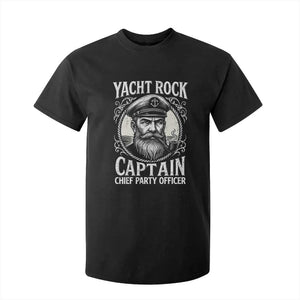 Funny Yacht Rock Captain T Shirt For Kid Chief Party Officer Pontoon Boat Sailor TS11 Black Print Your Wear