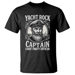 Funny Yacht Rock Captain T Shirt Chief Party Officer Pontoon Boat Sailor TS11 Black Print Your Wear