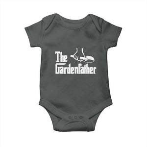 The Gardenfather Baby Onesie Gardener Parody Gardening Fathers Day TS11 Dark Heather Print Your Wear