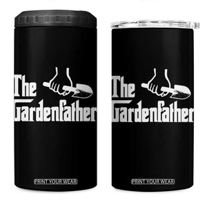The Gardenfather 4 in 1 Can Cooler Tumbler Gardener Parody Gardening Fathers Day TS11 One Size: 16 oz Black Print Your Wear