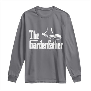 The Gardenfather Long Sleeve Shirt Gardener Parody Gardening Fathers Day TS11 Charcoal Print Your Wear
