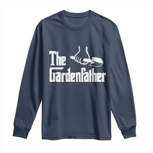 The Gardenfather Long Sleeve Shirt Gardener Parody Gardening Fathers Day TS11 Navy Print Your Wear