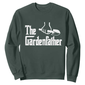The Gardenfather Sweatshirt Gardener Parody Gardening Fathers Day TS11 Dark Forest Green Print Your Wear