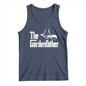 The Gardenfather Tank Top Gardener Parody Gardening Fathers Day TS11 Navy Print Your Wear