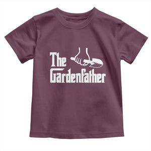 The Gardenfather Toddler T Shirt Gardener Parody Gardening Fathers Day TS11 Maroon Print Your Wear