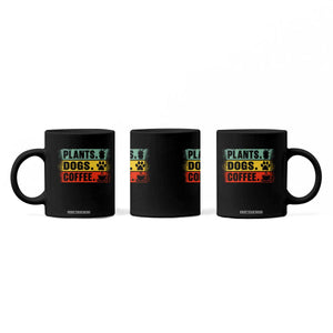 Plants Dogs Coffee Coffee Mug Retro Gardening And Dog Lover TS11 Print Your Wear