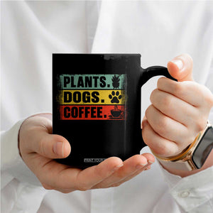 Plants Dogs Coffee Coffee Mug Retro Gardening And Dog Lover TS11 Print Your Wear