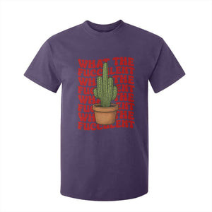 Funny What The Fucculent T Shirt For Kid Cactus Succulents Plants Gardening TS11 Purple Print Your Wear