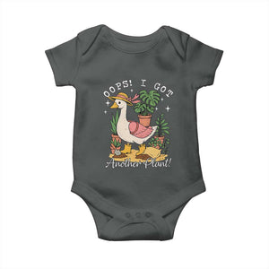 Funny Oops I Got Another Plant Baby Onesie Silly-Goose Gardener Plant Lady TS11 Dark Heather Print Your Wear