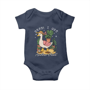 Funny Oops I Got Another Plant Baby Onesie Silly-Goose Gardener Plant Lady TS11 Navy Print Your Wear