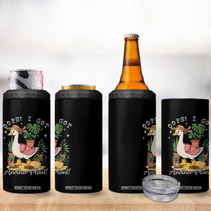 Funny Oops I Got Another Plant 4 in 1 Can Cooler Tumbler Silly-Goose Gardener Plant Lady TS11 Print Your Wear