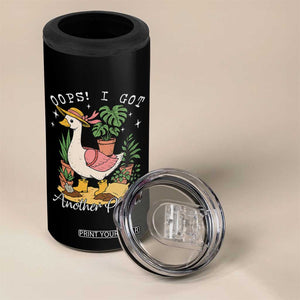 Funny Oops I Got Another Plant 4 in 1 Can Cooler Tumbler Silly-Goose Gardener Plant Lady TS11 Print Your Wear