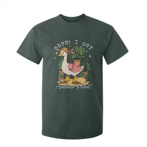 Funny Oops I Got Another Plant T Shirt For Kid Silly-Goose Gardener Plant Lady TS11 Dark Forest Green Print Your Wear