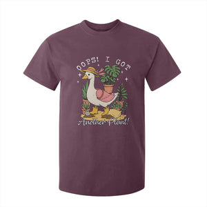 Funny Oops I Got Another Plant T Shirt For Kid Silly-Goose Gardener Plant Lady TS11 Maroon Print Your Wear