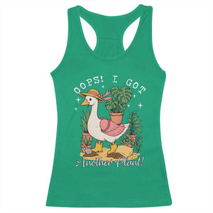 Funny Oops I Got Another Plant Racerback Tank Top Silly-Goose Gardener Plant Lady TS11 Irish Green Print Your Wear