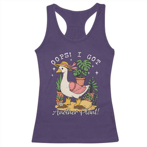 Funny Oops I Got Another Plant Racerback Tank Top Silly-Goose Gardener Plant Lady TS11 Purple Print Your Wear
