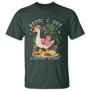 Funny Oops I Got Another Plant T Shirt Silly-Goose Gardener Plant Lady TS11 Dark Forest Green Print Your Wear